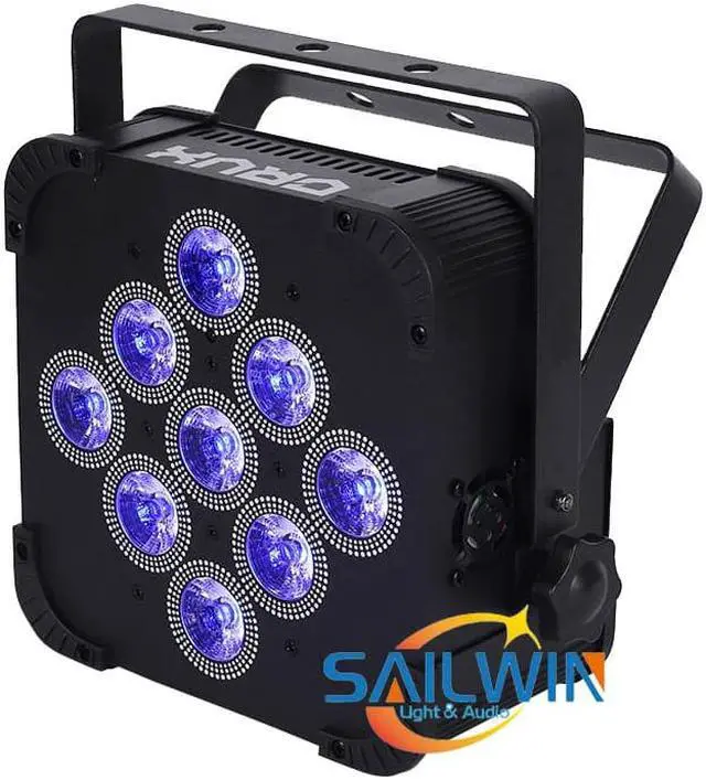Alt view image 2 of 5 - Sale USD118/PC -shipping 9*18W 6in1 RGBAW+UV Battery Operated Wireless DMX LED Stage Par Light FOR DJ Lighting Event