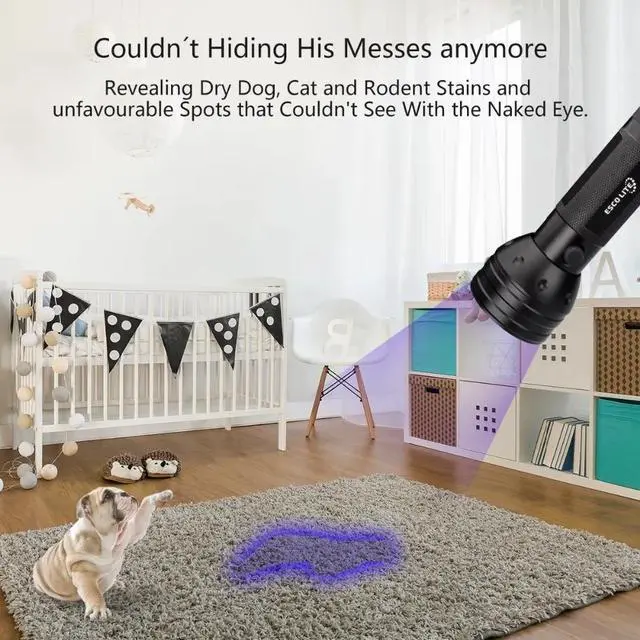 Alt view image 2 of 5 - UV LED Flashlight LED Torch Light Lamp AAA Battery Checker Detection Ultraviolet led uv flashlight torch light Lamp UV