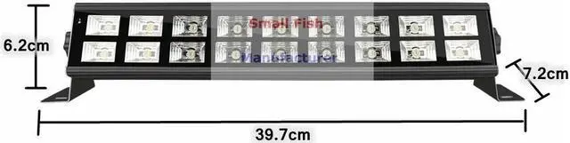 Alt view image 5 of 5 - 18 LED Disco UV Violet Black Lights DJ 30W Par Lamp UV For Party Nightclub Bar Lamp Laser Stage Wall Washer Spot Light Backlight
