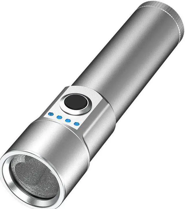 Alt view image 3 of 5 - F Rechargeable UV Portable UV-C Led Black Light Flashlight, Handheld Short Wave Black Light, Waterproof, Power Bank In One