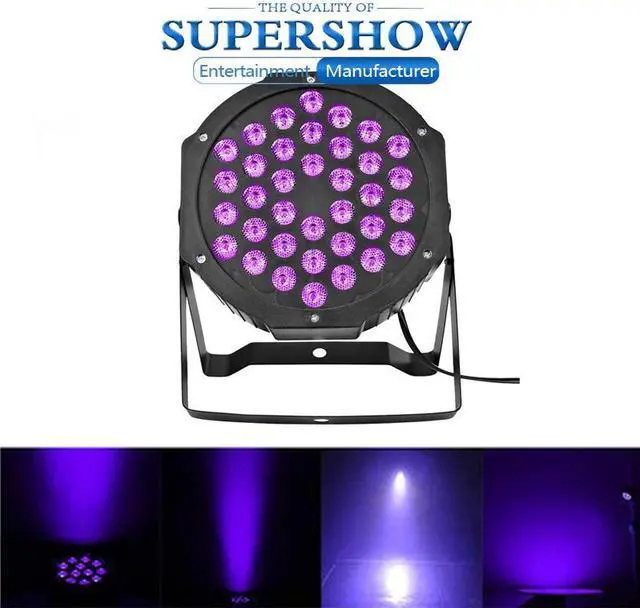 Alt view image 2 of 5 - 2PCS/lot 36 LEDS UV DMX512 Controller Purple Par Lighting Stage Lights RGB Colors Effect for Disco DJ Club Party KTV
