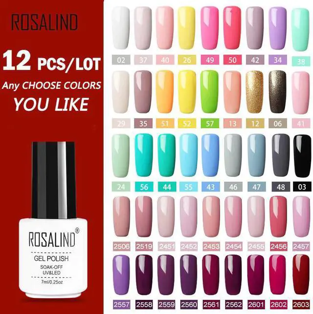 Main image of (12PCS/SET) Gel Nail Polish Set For Nail Extension Kit Nail Art Gel Lacquer UV LED Lamp Design acrylic nail Manicure Set