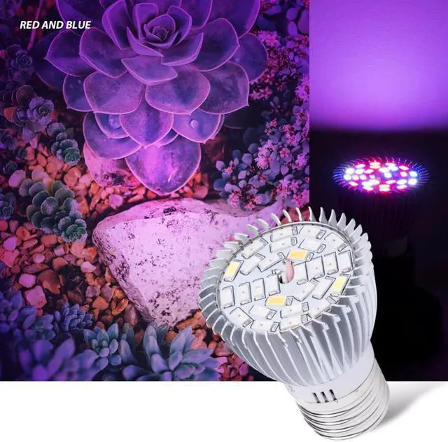 Alt view image 3 of 5 - Phyto Lamps Full Spectrum E27 Led Plant Light Grow Lamp E14 Led For Plants 18W 28W Fitolampy Greenhouse Tent Bulbs UV IR