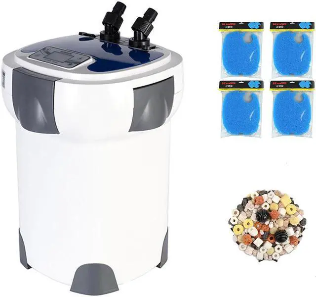 Alt view image 6 of 7 - 30W 3000L/h SUNSUN HW-3000 LCD Display 5-Stage External Aquarium Canister with 9W UV Lamp for Fish Tank Filter Up to 300-750L