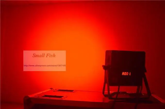 Alt view image 5 of 5 - 16x18W LED RGBWA-UV 6IN1 LED DMX Par Stage Light Projector Flat Par Light For Party DJ KTV Disco Night Club Christmas Lamps