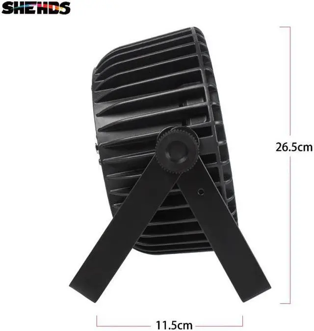 Alt view image 5 of 5 - Alloy LED Par 18x18W RGBWA+UV 6in1 LED Par Can Sound Action Flat Par Light DMX Stage Lights Or Party KTV Disco DJ Lamp