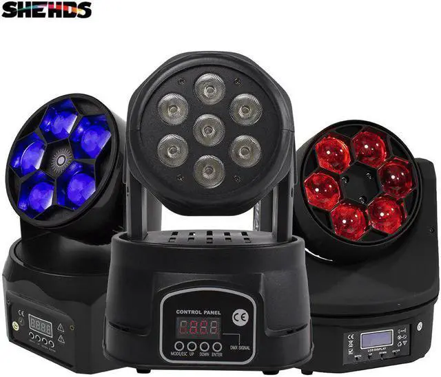 Main image of 2PCS 6x15W Bee Eye Beam Wash 5x12W Moving Head 7x12W 7x18W RGBWA UV Stage Lighting DMX DJ Disco Christmas Party Music Sound