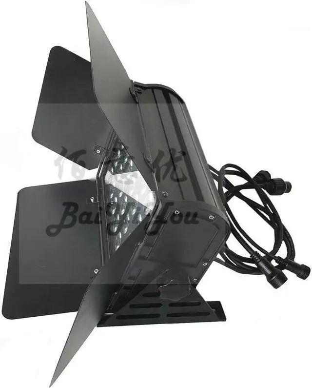 Alt view image 4 of 5 - 4pcs/Lot Outdoor Use 24x18w RGBWA+UV 6In1 IP65 Disco Decoration LED Square Wall Wash Light Stage Washer Light With Door