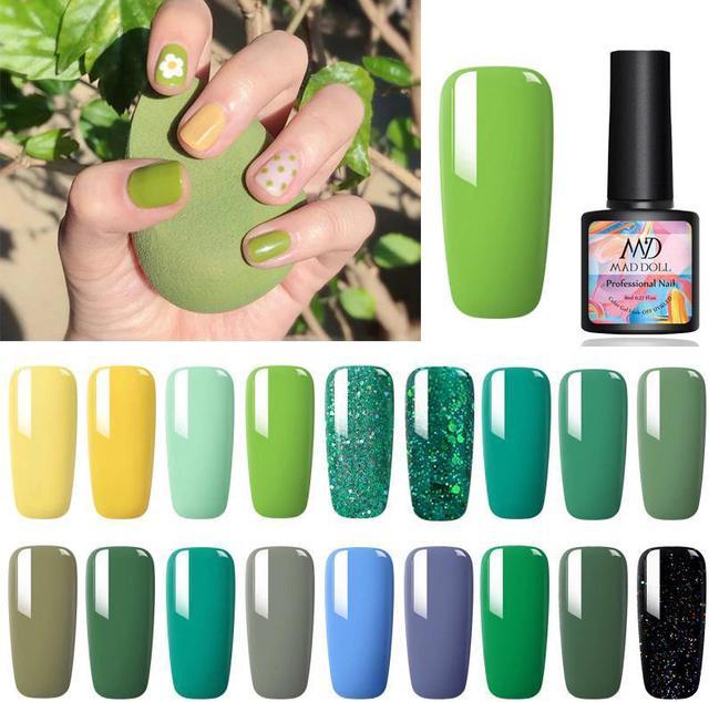 23+ Stylish Coffin Olive Green Nails Ideas to Copy - Nail Designs Daily