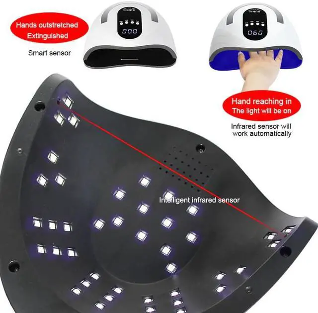 Alt view image 3 of 5 - Nail Lamp For Manicure Nail Dryer Machine UV Lamp 42/36 Pcs Beads For Fast Curing UV Gel Nail Polish Manicure Tools