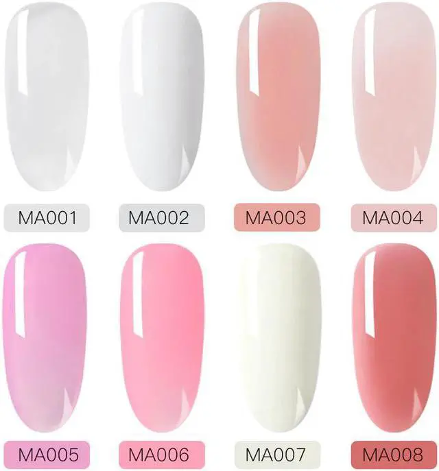 Alt view image 2 of 5 - Poly UV Gel Sets Nail Gel Kit 20/30ml Quick Building Clear Colors with led lamp Gel Nail Polish For Nail Extensions