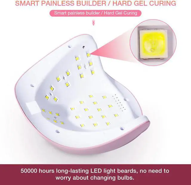 Alt view image 3 of 7 - Poly Extension Nail Set With 6W UV LED USB Lamp Dryer Kit Tools Poly Gel Kit For Manicure Nail Art Sets Nail Polish Gel