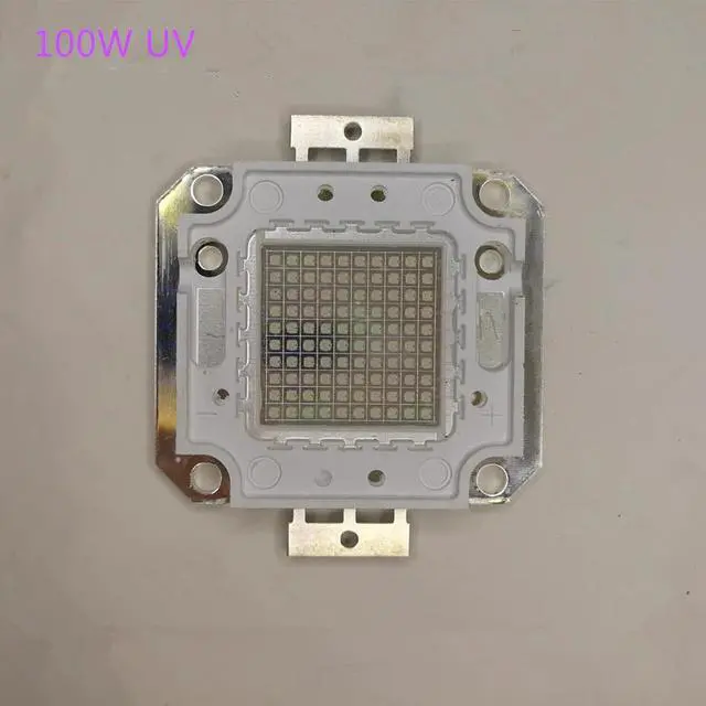 Alt view image 5 of 5 - 3w 10w 20w 30w 50w 100w UV led chip,Ultra Violet High power LED UV Chip 365nm 375nm 385nm 395nm 405nm LED Ultra Violet light