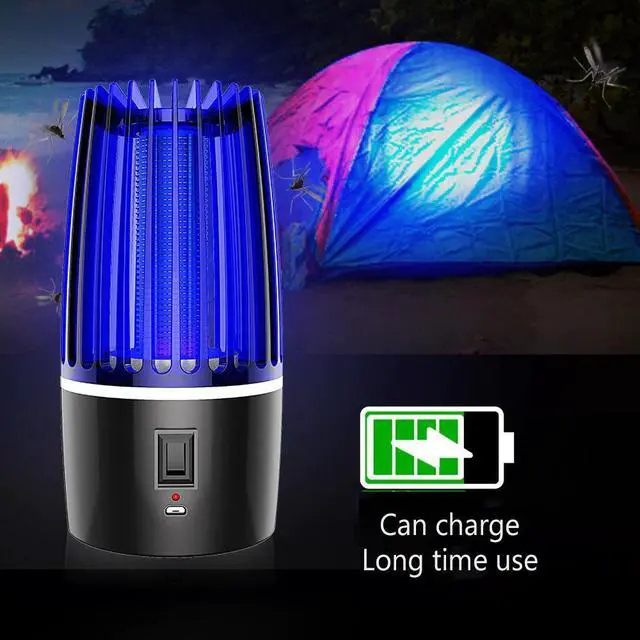 Alt view image 3 of 5 - Electric Photocatalysis Mute Mosquito Insect Bug Zapper Trap Killer LED Lamp Fly Bug Repellent Anti Mosquito UV Night Light