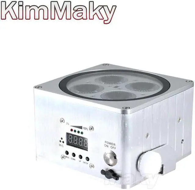 Alt view image 2 of 5 - 1 light +carton led cube battery par light RGBWA UV Battery Powered Wireless DMX Led Par Light Controller Full Color LED Display