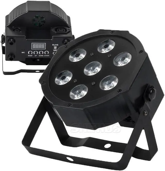 Main image of Par 7x18W RGBWA+UV 6IN1 Lighting Professional For Stage Effec Atmosphere Of Disco DJ Music Party Club Dance Floor