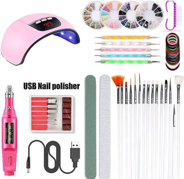 Main image of 45W UV LED Lamp For Nails Dryer USB Smart Sensor Nail Lamp UV Phototherapy Lamp Nail Polishing Machine Nail Sticker Drill Tools