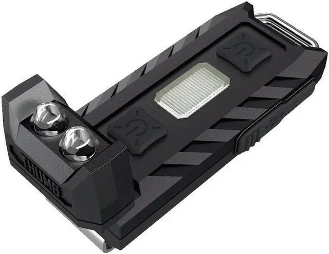 Alt view image 2 of 5 - Topsale THUMB LEO Rechargeable High Performance White+ Red+UV Light LED Handy Versatile Tiltable Worklight Outdoor Camp