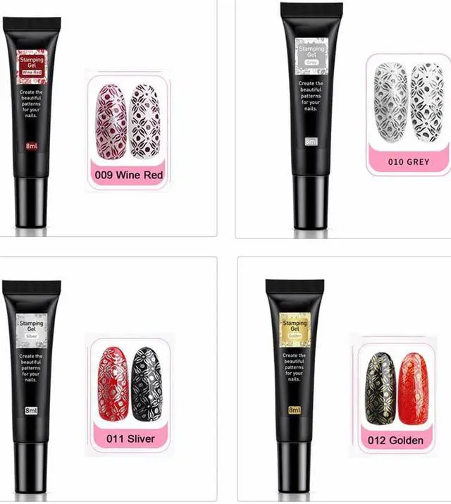 Alt view image 5 of 5 - 99 Nail Stamping Gel Varnish Colorful Nail Art Decorations Plate Printing Polish Nails Lacquer Soak Off UV Lamp Manicure