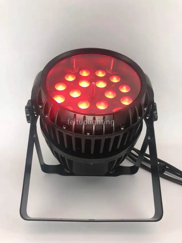 Alt view image 2 of 5 - 12pcs Super bright zoom led par 18x18w outdoor stage dj light rgbwa uv 6in1 multi color led zoom par dmx lighting