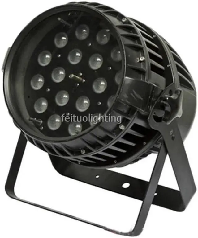 Alt view image 3 of 5 - 12pcs Super bright zoom led par 18x18w outdoor stage dj light rgbwa uv 6in1 multi color led zoom par dmx lighting