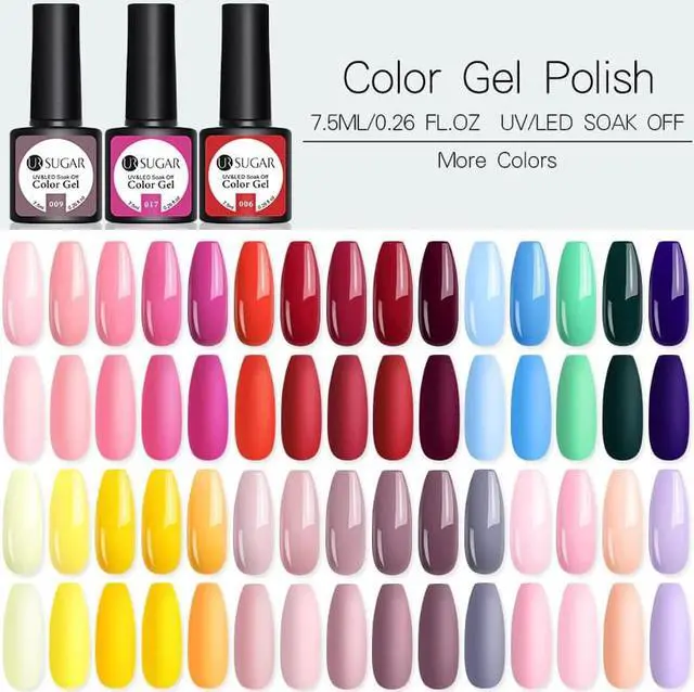 Alt view image 4 of 5 - Set 8 Colors Glitter Soak Off Gel Polish Nail Kit 24W UV Led Lamp Dryer Nail Art Tools Set