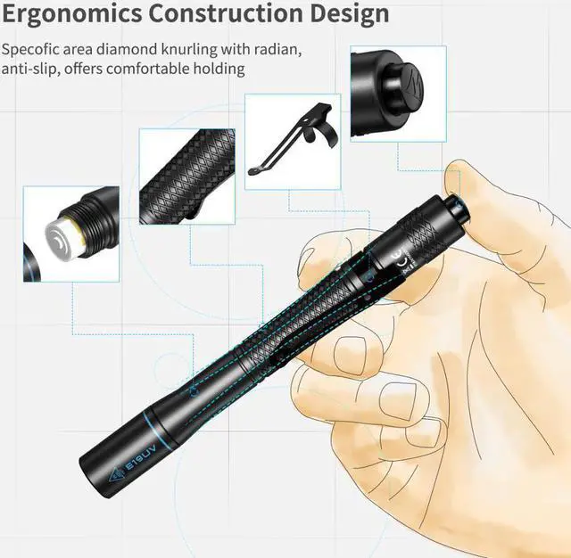 Alt view image 2 of 5 - LED UV flashlight Ultraviolet Torch 365nm UV Light 850mW max output AAA battery light for Pet Urine Stains detection