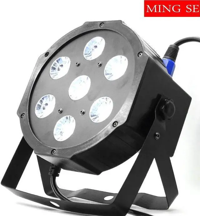 Alt view image 5 of 5 - 7x12w led Par lights  RGBW 4in1 7x18w RGBWA UV 6in1  flat par led dmx512  disco lights professional stage dj equipment
