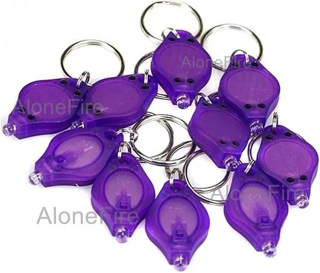 Alt view image 2 of 5 - 365nm Uv LED Mini Keychain light Id Passports Cat Dog pet urine Money Travel Hotel health Ultraviolet Detector Lamp