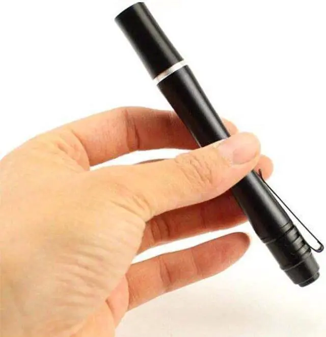 Alt view image 2 of 5 - Portable Mini UV Pen Light UV LED Pen Flashlight Ultra Violet Torch Light 395nM 380nM 365nM Money Inspection Detector