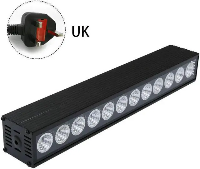 Alt view image 5 of 5 - 12LED DJ Disco UV Black Integrated Night Lamp Christmas Party Body Paint Halloween Bar Stage Light Club Easy Use With Rack