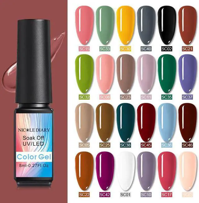 Alt view image 2 of 5 - NICOLE DAIRY Gel Nail Polish Set UV LED Lamp Dryer With Polish Kit Soak Off  Tools Set Electric Nail Drill Nail Art Tool