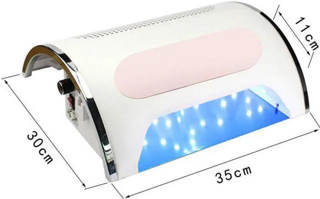 Alt view image 2 of 5 - Nail Drill Machine Nail Dust Collector Vacuum LED Lighting 54W UV Lamp 4 in 1 Manicure Tools Nail Art Equipment