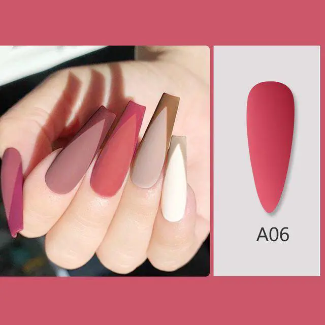 Alt view image 4 of 5 - DOLL 9 Pcs/Set 8ml  Summer Series Gel Polish Blue-violet Color Semi Permanent Glitter Gel Need UV Gel Nail lamp Nail Art Gel