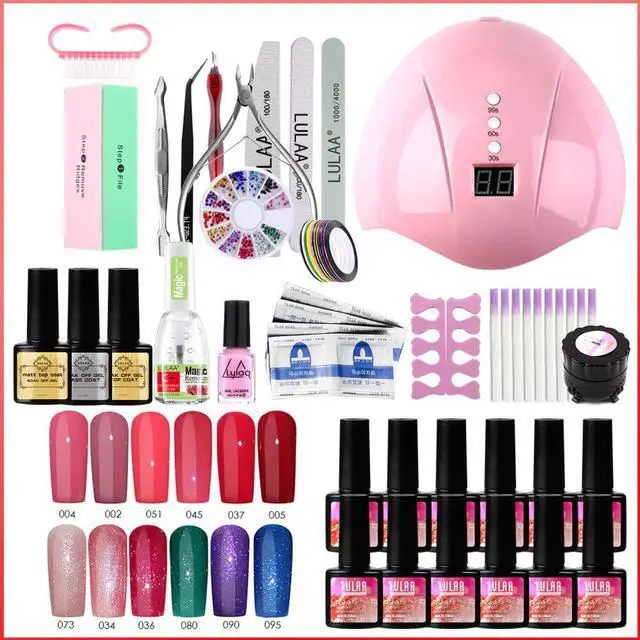 Alt view image 6 of 7 - Polish Set 36W UV Lamp Dryer With 18/27/33Pcs Gel Polish Set Manicure Kit Gel Varnish Learner Kit Art Design