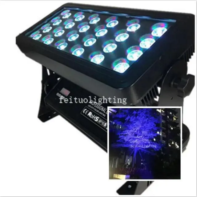 Main image of Brightness Battery Wifi or DMX Control 24x12W Wireless Led Wall Washer Light RGBWA UV 6 in1 Outdoor IP65 Flood Light