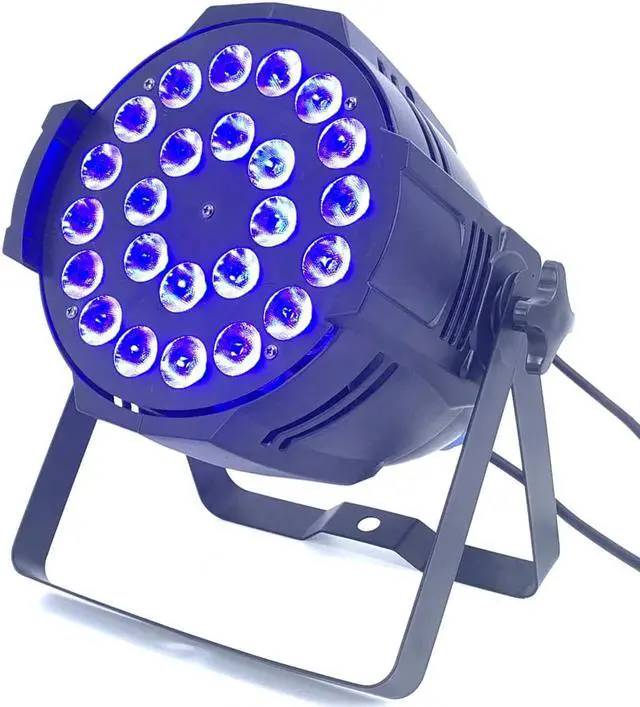 Alt view image 4 of 5 - 4pcs 24x18W led par light with flightcase rgbwa uv 6in1 Stage lighting dj disco stage effects LED wash light RGBW 4in1 par light