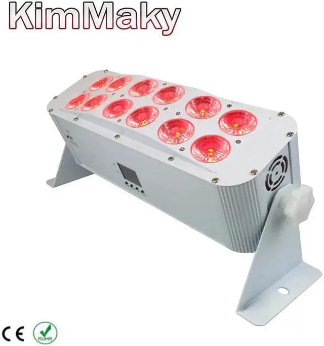 Alt view image 2 of 5 - Stage light 12x18w RGBWA+UV Wireless dmx led uplight Battery powered Bar light LED Wall Washer