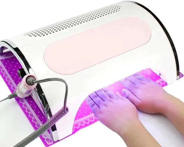 Alt view image 3 of 5 - Nail Drill Machine Nail Dust Collector Vacuum LED Lighting 54W UV Lamp 4 in 1 Manicure Tools Nail Art Equipment