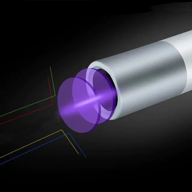 Alt view image 4 of 5 - Moss LED UV Flashlight 365nm Purple Violet Light Torch Lamp