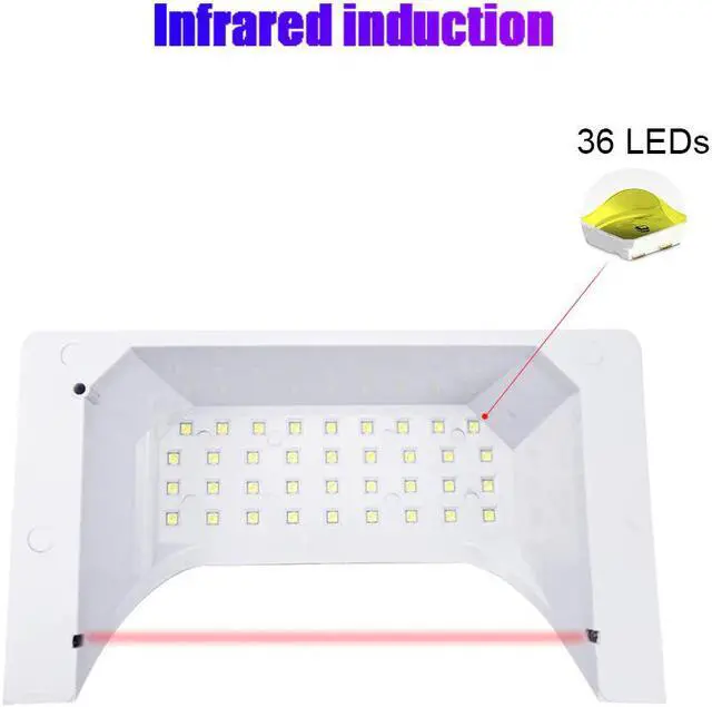 Alt view image 3 of 5 - 80W 2 In 1 Strong Vacuum Nail Suction Duct Collector With UV LED Nail Lamp and 2 Fan Vacuum Cleaner For Manicure Tool