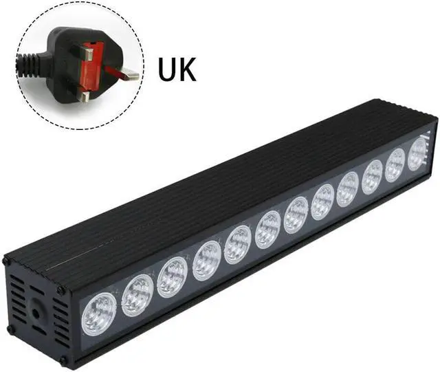 Alt view image 3 of 5 - 12LED Blacklight Christmas Party Stage Light UV Black Bar Night Lamp Club Home Decor Easy Use With Rack Integrated DJ Disco