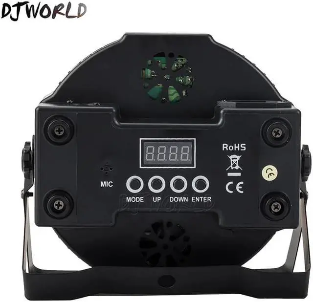 Alt view image 4 of 5 - LED Par 7x18W RGBWA+UV 6IN1 Profession Stage Light DMX512 Effect Light For Disco DJ Music Party Club Dance Floor