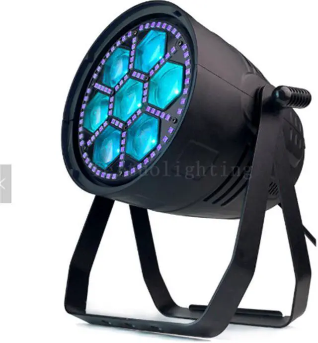 Alt view image 3 of 5 - 4pcs/lot 7x30W RGBW 4in1 + 96x0.2W UV indoor Zoom par led par light stage lighting DMX control led flat par lighting