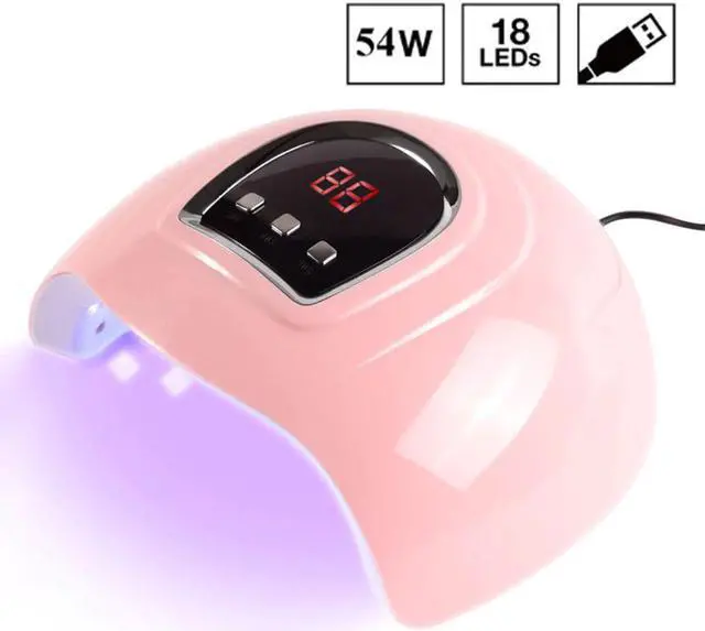 Alt view image 2 of 5 - 54W UV LED Lamp For Nails Dryer Gel Nail Lamp Drying Lamp For Gel Acrylic Curing Light LCD Lamp For Manicure