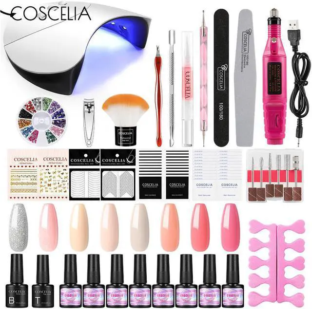Main image of 7ML UV Gel Varnish Set Tools All For Manicure With 36W Lamp Semi Permanent Hybrid Nails Art Kit DIY Design Tools