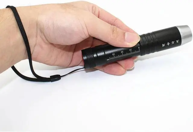 Alt view image 5 of 5 - LED Flashlight white/yellow/UV light 395nm blacklight LED pen torch for Gem Amber Jade Money Identification