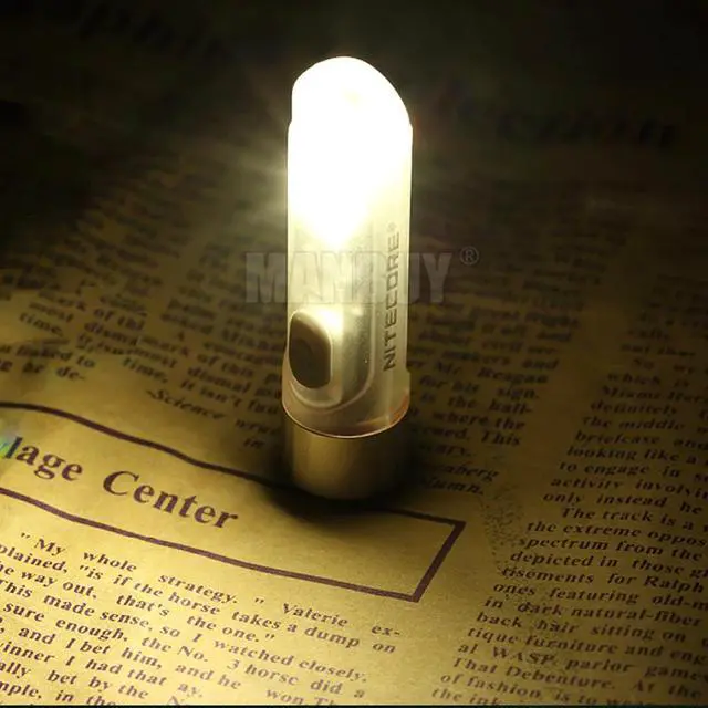 Alt view image 4 of 5 - TIKI GITD Mini Futuristic Key Chain LAMP Glow In The Dark Version USB Rechargeable KeyLight Poket EDC Lamp Travel Light