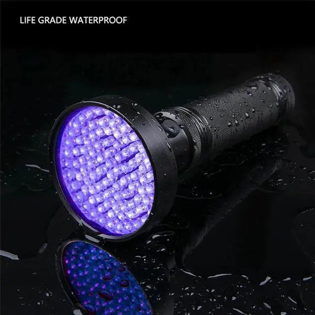 Alt view image 5 of 5 - UV Flashlight Blacklight Scorpion hunting 9~100 s Ultraviolet Torch Pet urine Stains Banknote authenticity  Detector
