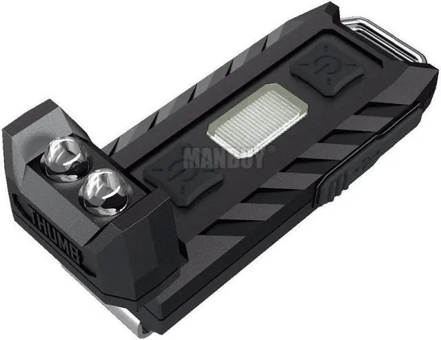 Alt view image 3 of 5 - 2020  THUMB  Rechargeable White +Red +UV Light LEDs Handy Versatile Tiltable Worklight Outdoor Camping Keylight EDC